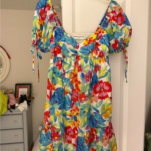 Amanda Uprichard Colorful Floral Dress